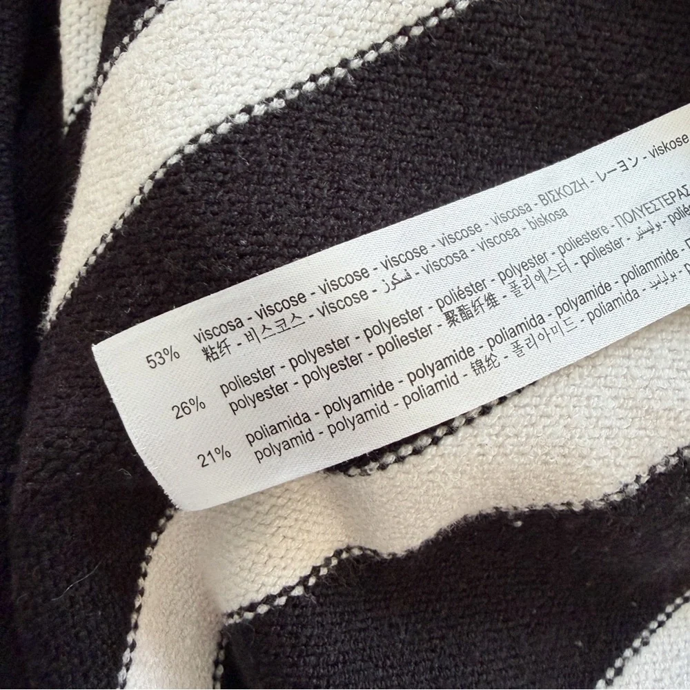 ZARA • Striped Knit Sweater in Black/White - Picture 10 of 12